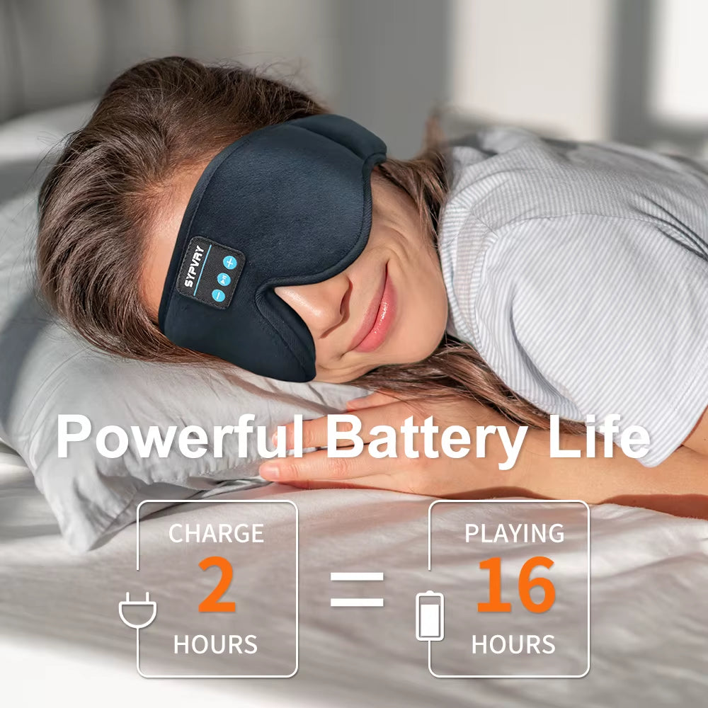 DreamTune 3D Bluetooth Sleep Mask with Wireless Headset