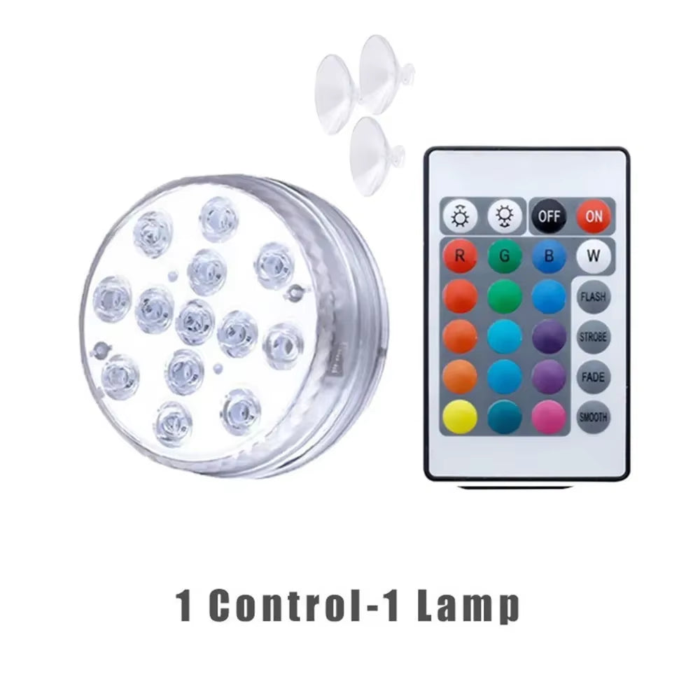 13-LED Submersible Light Light Up Water Elevate the Mood