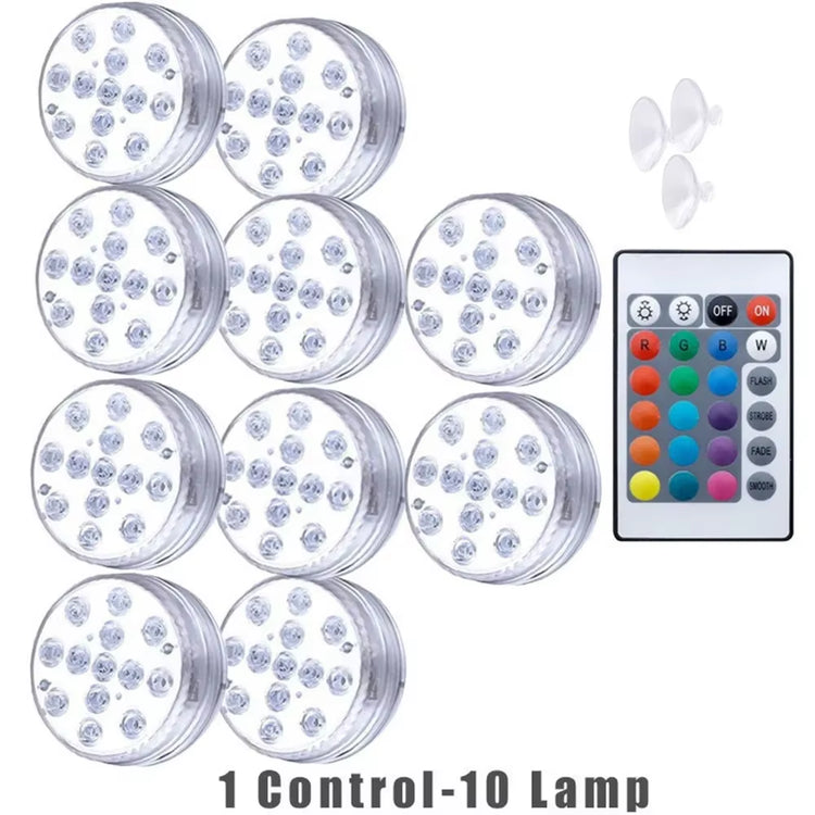 13-LED Submersible Light Light Up Water Elevate the Mood