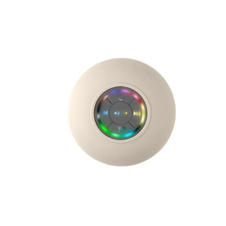 AquaBeat Mini: Waterproof LED Bluetooth Speaker with Powerful Sound & Suction Cup Mount