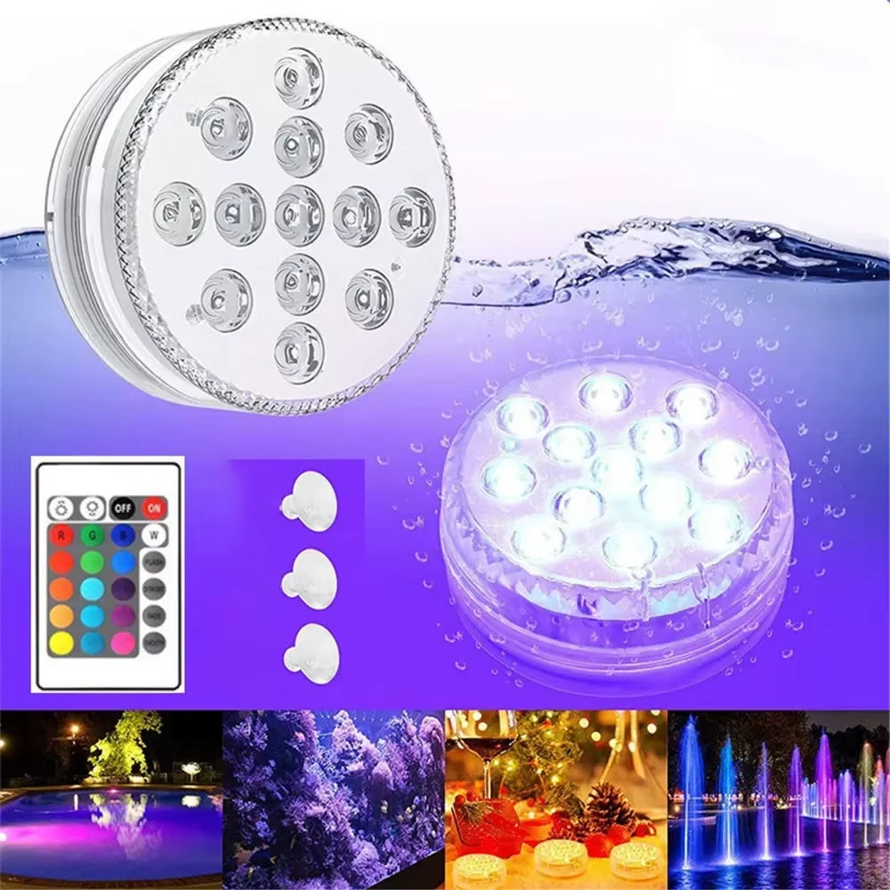 13-LED Submersible Light Light Up Water Elevate the Mood