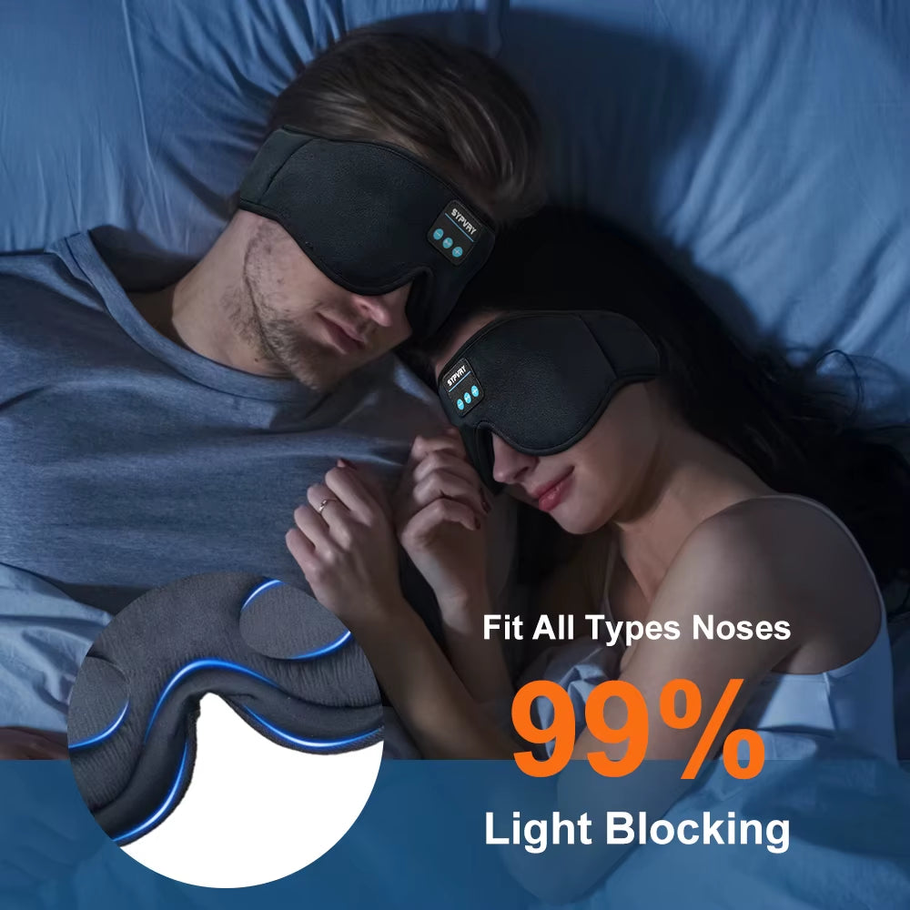 DreamTune 3D Bluetooth Sleep Mask with Wireless Headset