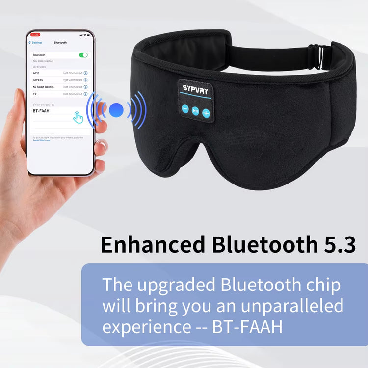 DreamTune 3D Bluetooth Sleep Mask with Wireless Headset
