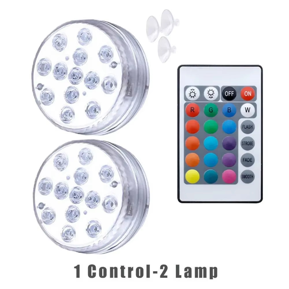 13-LED Submersible Light  Light Up Water Elevate the Mood