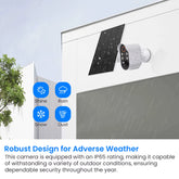 SunGuard 360: Solar-Powered WiFi PTZ Security Camera with 1080P HD Surveillance