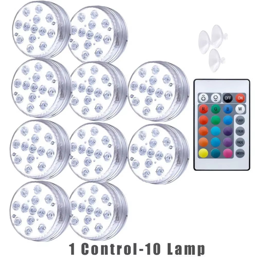 13-LED Submersible Light  Light Up Water Elevate the Mood