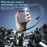 VoltRush 4-in-1 Retractable Car Charger  
