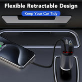 VoltRush 4-in-1 Retractable Car Charger  